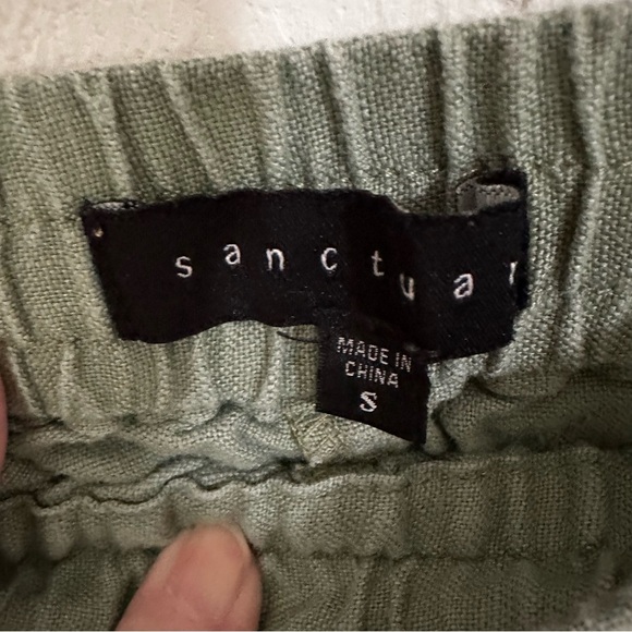 Sanctuary Green Athletic Shorts with Drawstring Waist - Picture 3 of 4